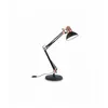 Ideallux Lampe à poser Wally à bras articulé, noir / cuivré