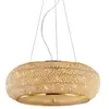 Pasha' - Plafonnier à 10 ampoules en or avec cristaux, E14 - Ideal Lux