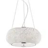 Suspension LED intégré Pasha Verre,cristal,métal Chrome 6 ampoules 28c...