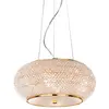 Pasha' - Pendentif à 6 ampoules or avec cristaux, E14 - Ideal Lux