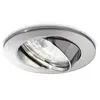 Ideallux Spot encastré Swing rond, GU10, inclinable, chromé