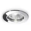 Ideallux Plafonnier encastré Jazz, rond, GU10, chromé