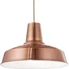 Ideal Lux Moby - Luminaire Suspendu À 1 Dôme En Cuivre, E27