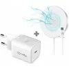 Chargeur sans fil - Celly - Magchargekit - 20W - Port Type C - Blanc