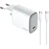 Celly Uptc1usbc65wctc 65w chargeur mural usb-a et usb-c One Size