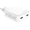 Celly Chargeur Mural Usb-c Slim Gan 65w