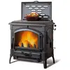 Poêle à bois - La Nordica - Isotta con cerchi Evo - 14,5Kw - Noir - Bois
