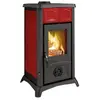 Poêle à Bois La Nordica 3005100 Gemma Lean Ceramica Bordeaux