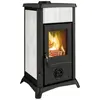 Poêle à Bois La Nordica 3005101 Gemma Lean Ceramica Blanc