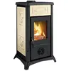 Poêle à Bois La Nordica 3005102 Gemma Lean Ceramica Panna