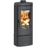 Poêle à bois fonte 6.6kw noir antracite Nordica Extraflame CANDYLEAN