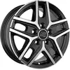 Jante Alu Msw 40 Van 6.5x16 5x118 Et65 Noir Brillant