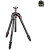 Manfrotto MT190GOC4 trépied Caméras numériques 3 pieds Noir, Rouge