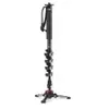 Manfrotto Monopode Vidéo Xpro, Base FLUIDTECH, 5 sections, Carbone