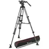 Manfrotto Nitrotech 608 & Trépied Twin-leg Carbone Entretoise mi-haut.