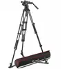 Manfrotto Nitrotech 612 & Trépied Twin-leg Alu Entretoise sol