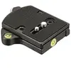 Trépied Manfrotto 394 Quick Adaptor Low Profile aluminium noir 280 g