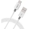 JOBY Câble Chargeur et de Synchronisation USB-A vers USB-C, Longueur 1,2m, Blanc, Câble USB, Câble USB C, Câble Type-C, Compatible Port USB C