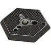 Manfrotto 030-14 Plateau rapide Forme hexagonale 1/4 Pour appareil photo Noir