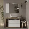 Ensemble Meuble salle de bain HAMBOURG L110 - Vasque + 2 Tiroirs + 3 n...