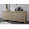 BOBOCHIC Homemania Armoire multifonctionnelle Firenze - Blanc - 138,2 x 42 x 80,1 cm