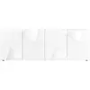 3S. x Home Buffet 4 portes VITTORIA blanc laqué avec sérigraphie