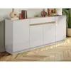 Azura Home Design Calicosy - Buffet 4 portes 1 tiroir Utopia - L205 cm - Bois clair TU