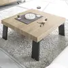 Table basse carrée - NO NAME - Palma - Bois - Beige - Contemporain