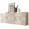 3S. x Home Buffet 4 portes MIRO décor chêne