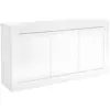 Vente-Unique Buffet Comete - 3 Portes - Blanc Laqué