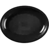 Assiette Ovale Noire - 25.5x19cm - lot de 25