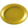 Assiette Ovale Or - 25.5x19cm - lot de 25