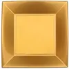 8 assiettes plates réutilisable 23cm or - chalayer 006805000000090