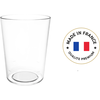 Verre à bière conique incassable - 30 cl utile 33 cl à ras bord