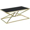 Mauro Ferretti - Table basse Pyramid doré/noir - 45x110x60 cm T.U