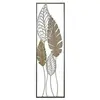 Mauro Ferretti - Décoration murale Feuille B doré/argenté - 99.5x30.5x2.5 cm T.U