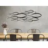MAURO FERRETTI Panneau décoratif 3d en métal noir poisson 100x1x35 cm