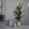 MAURO FERRETTI Set de 3 vases en métal argenté 0421290000