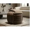 MAURO FERRETTI Pouf en tissu softy 45 x 45 x 45 cm gris