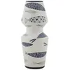 MAURO FERRETTI Vase en céramique blanche avec poisson ø 14x34 cm