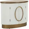 MAURO FERRETTI Meuble en bois blanc et marron 79x48x67 cm