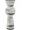 MAURO FERRETTI Vase en céramique blanche avec poisson ø 14x38,5 cm