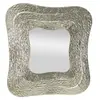 Mauro Ferretti Miroir mural en métal argenté 74x7x79. cm