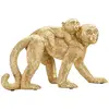 Mauro Ferretti - Sculpture maman singe dorée - 29.5x11.5x18.5 cm T.U