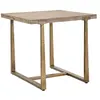 Mauro Ferretti - Table à manger ankara brun/doré - 80x80x76 cm T.U