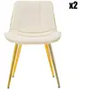 MAURO FERRETTI CHAISE PARIS CRÈME/OR ENSEMBLE 2 PCS CM