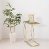 MAURO FERRETTI Table basse en métal doré 45,5x25,5x60 cm