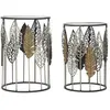 MAURO FERRETTI Lot de 2 tables à rallonges en métal multicolore ø 38x55-33x50 cm