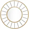 Mauro Ferretti - Miroir mural glam doré/noir - 81x81x6.5 cm T.U