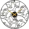 Mauro Ferretti - Horloge murale faces noire - Ø50x3.5 cm T.U
